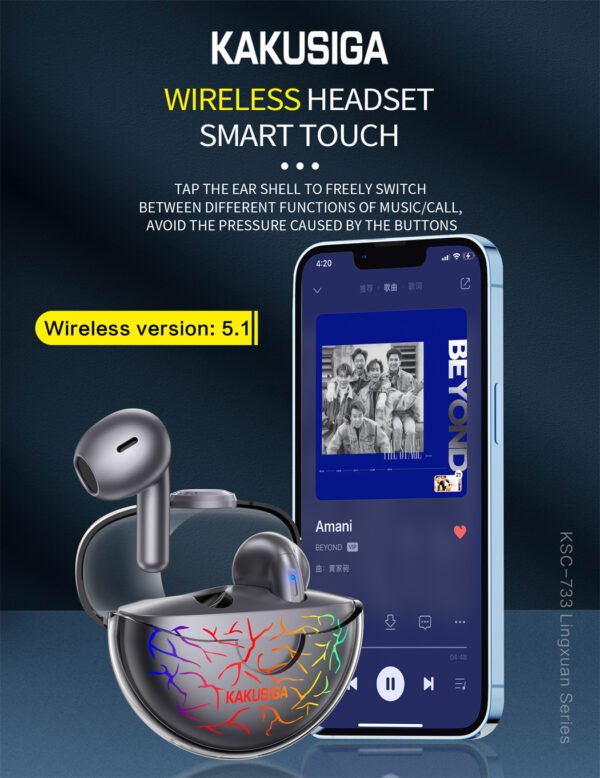 KSC-733 LINGXUAN in-ear Wireless  stereo headset - Image 3