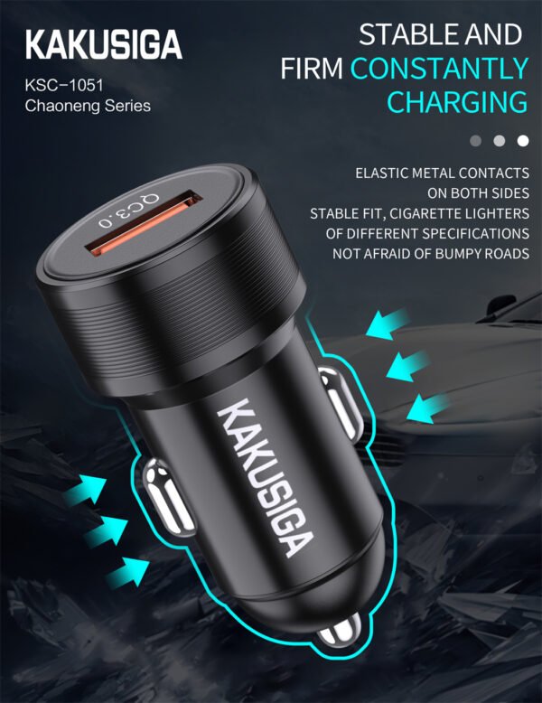 KSC-1051 CHAONENG QC18W Singe Port car charger