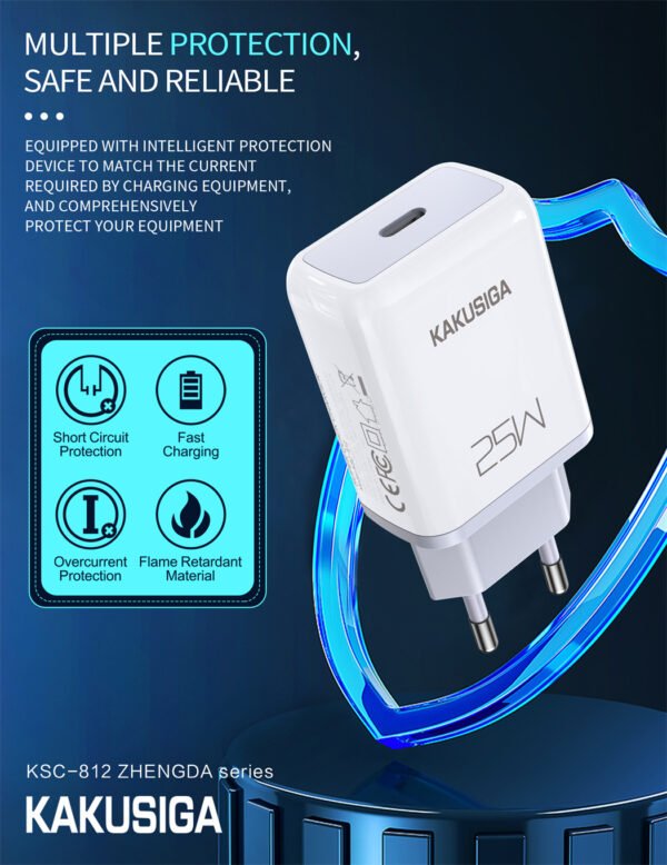 KSC-812 ZHENGDA Series PD25W Charger (European standard) - Image 3