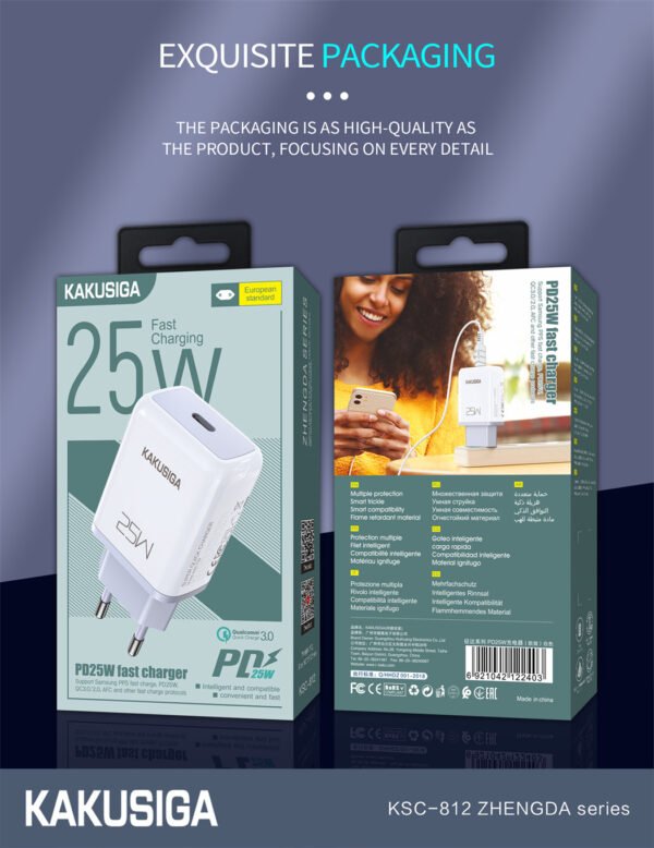 KSC-812 ZHENGDA Series PD25W Charger (European standard) - Image 2