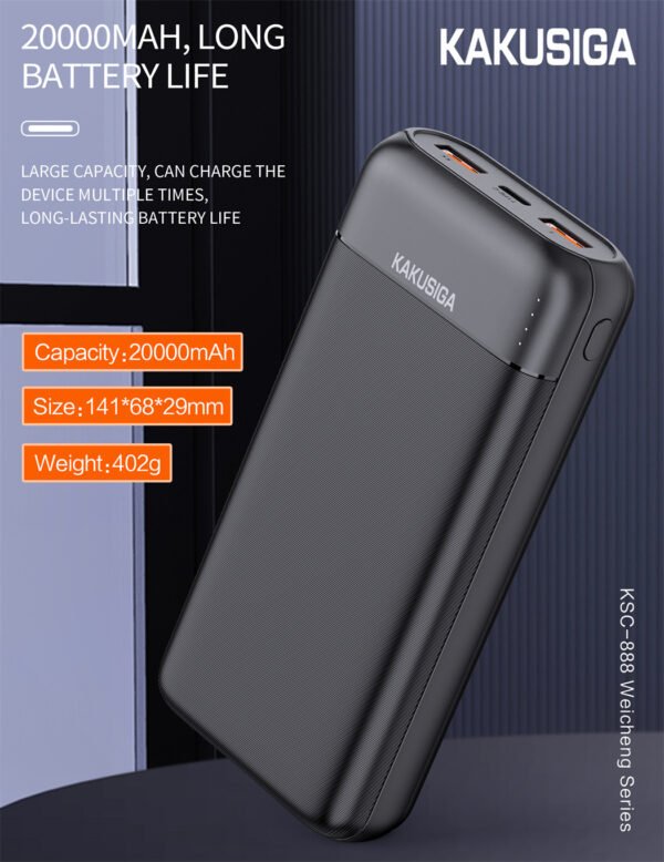 KSC-888 WEICHENG Seris Power Bank 20000mAh PD20W+22.5W - Image 2
