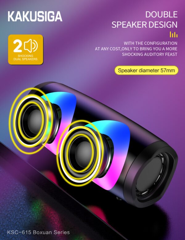 KSC-615 BOXUAN colorful  dazzling light wireless speaker - Image 2