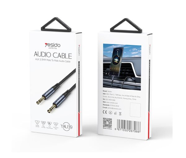 Yesido YAU39 AUX 3.5MM Male To Male Audio Cable - Image 2