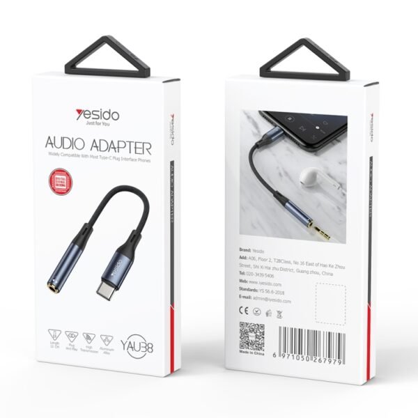 Yesido YAU38 Audio Cable Type-C To 3.5MM  Headphone Adapter - Image 2