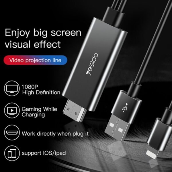 Yesido HM04 8 Pin to HDMI Adapter Cable - Image 3