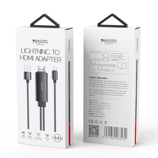 Yesido HM04 8 Pin to HDMI Adapter - Image 2