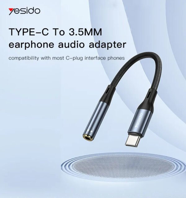 Yesido YAU38 Audio Cable Type-C To 3.5MM  Headphone Adapter - Image 4
