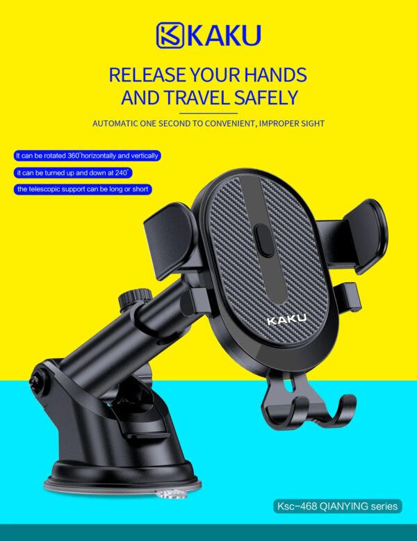 KSC-468 QIANYING suction cup car phone holder - Image 3
