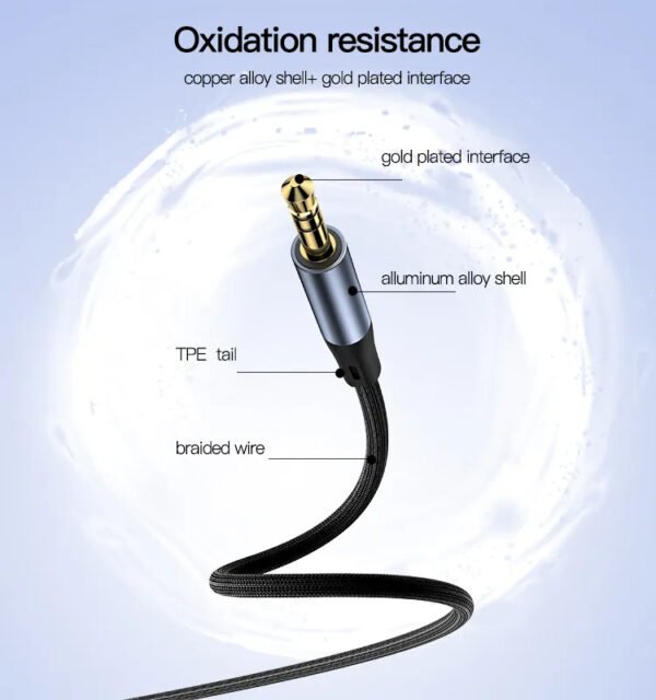 Yesido YAU39 AUX 3.5MM Male To Male Audio Cable - Image 4