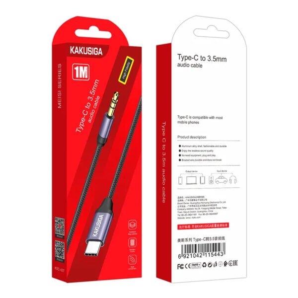 KSC-427 MEISI AUX cable (Type-C to 3.5mm) - Image 2