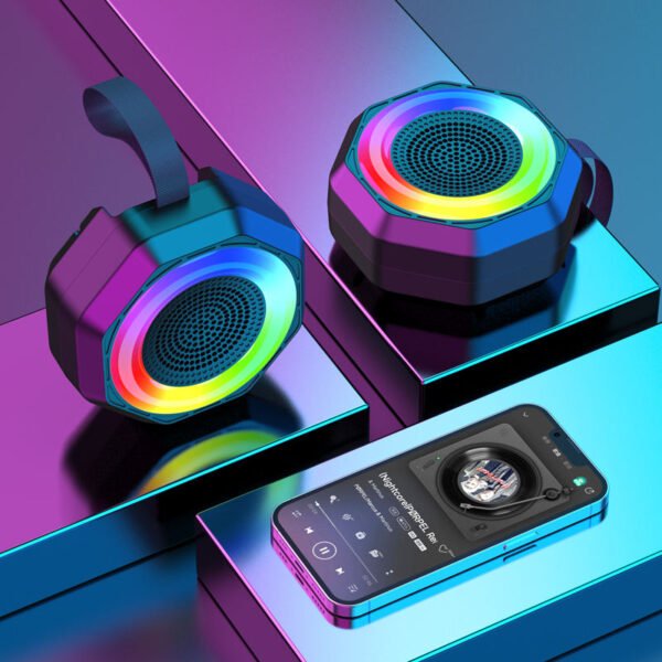 KSC-830 LINGBO colourful lights BT speaker - Image 3