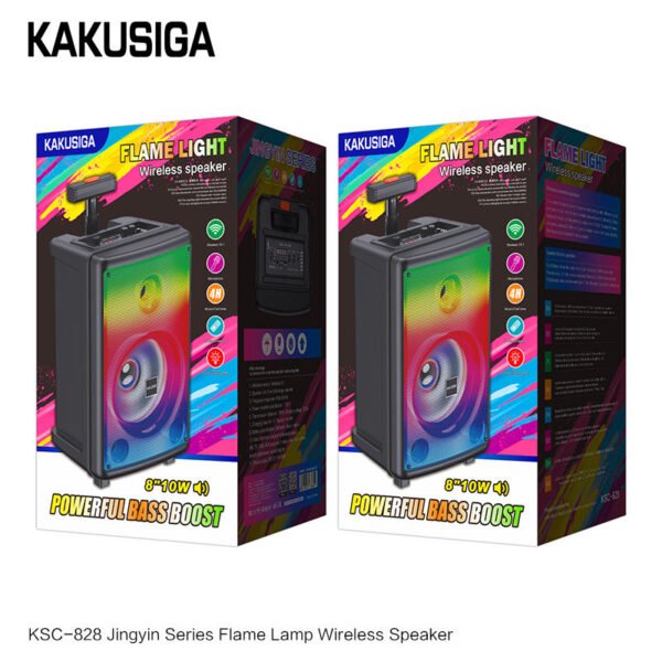 KSC-828 JINYIN flame lamp Wireless speaker - Image 2