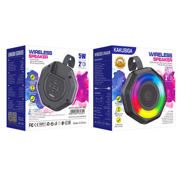 KSC-830 LINGBO colourful lights BT speaker - Image 2