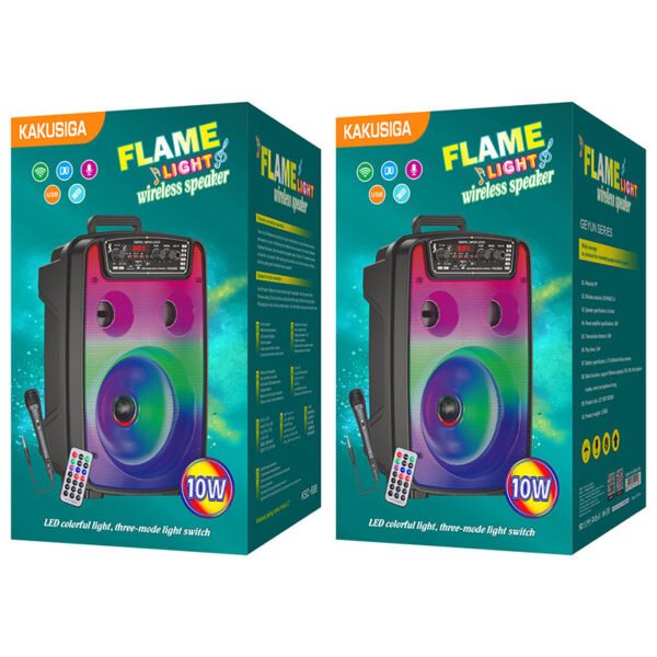 KSC-688 GEYUN flame light outdoor Wireless speaker - Image 2
