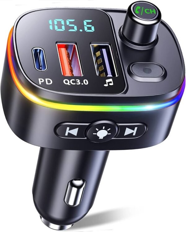 KSC-851 KUNUO Car Wireless FM Transmitter PD18W