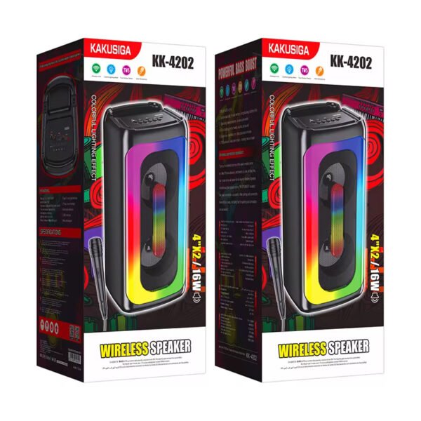 KK-4202 JINGCAN series Colorful Light Wireless Speaker - Image 2