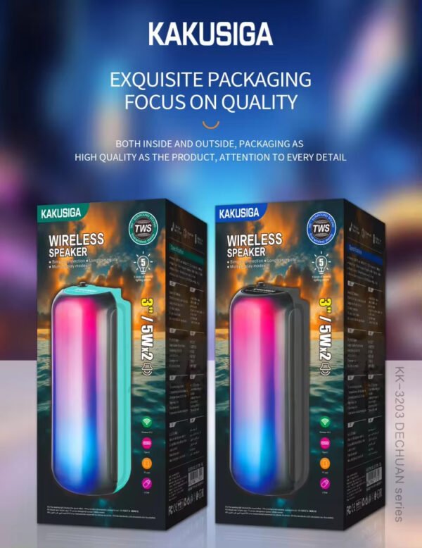 KK-3203 DECHUAN series Fantasy LED wireless speaker - Image 2