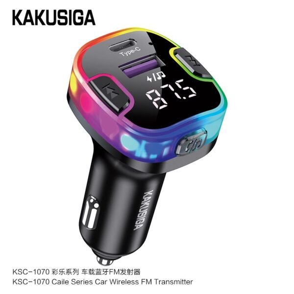 KSC-1066 XINGCHEN Car BT FM Transmitter PD20W+QC3.0