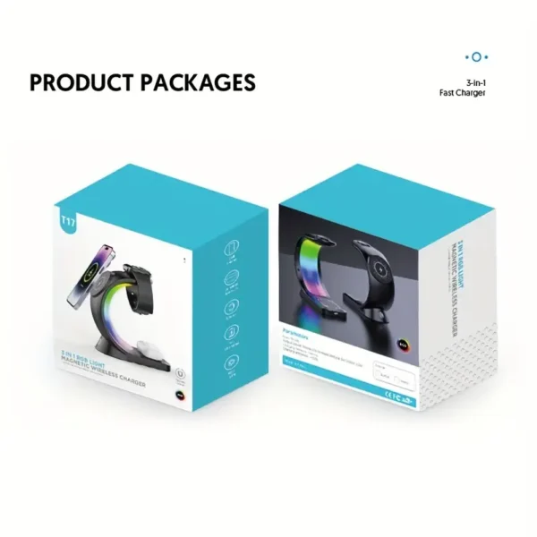 KSC-1355 LINGXI Series 3-in-1 Wireless Fast Charging Stand - Image 2
