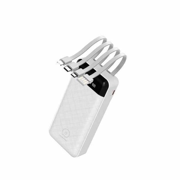 WUW- Y131 20000mah power bank with 4 cables