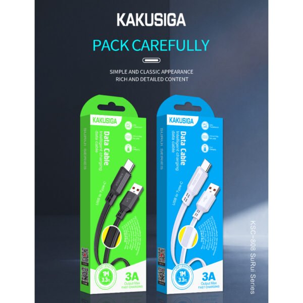 KSC-977 MINGJING PD60W smart charging data cable (Type-C to Type-C) - Image 2